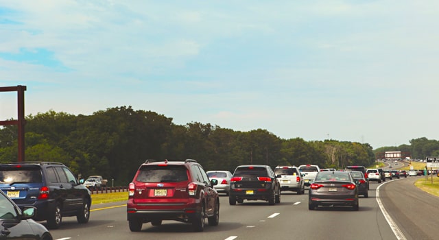 cars driving on New Jersey parkway