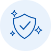 Icon of a shield with a checkmark on it